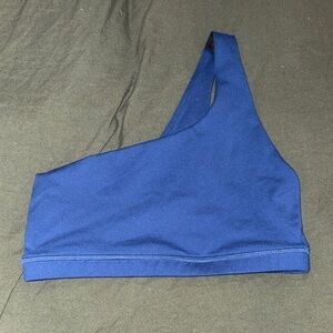 Fleo Royal Blue One-Shoulder Sports Bralette